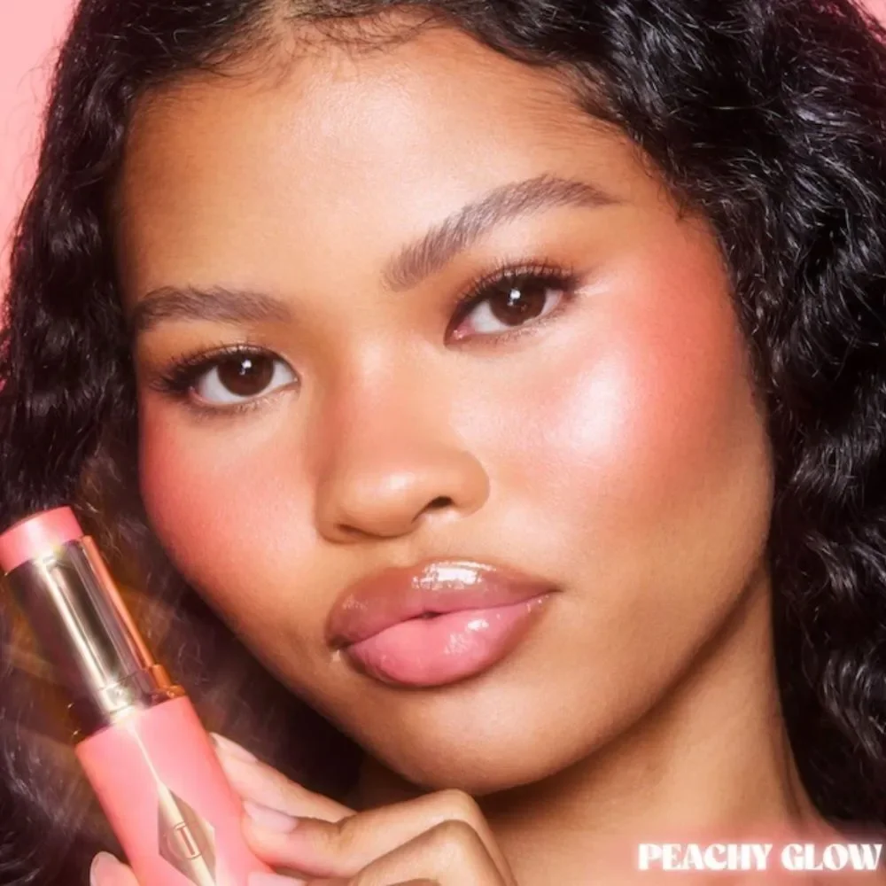 Charlotte Tilbury Unreal Lip + Cheek Glow Blush Stick with Hyaluronic Acid